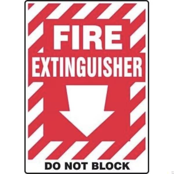 Accuform SAFETY SIGN FIRE EXTINGUISHER DO FRMFXG558VA FRMFXG558VA - main